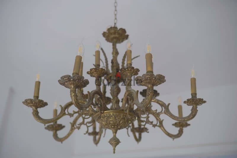 Bronze Antique Chandelier (25kg)/12 lighting bulbs 4