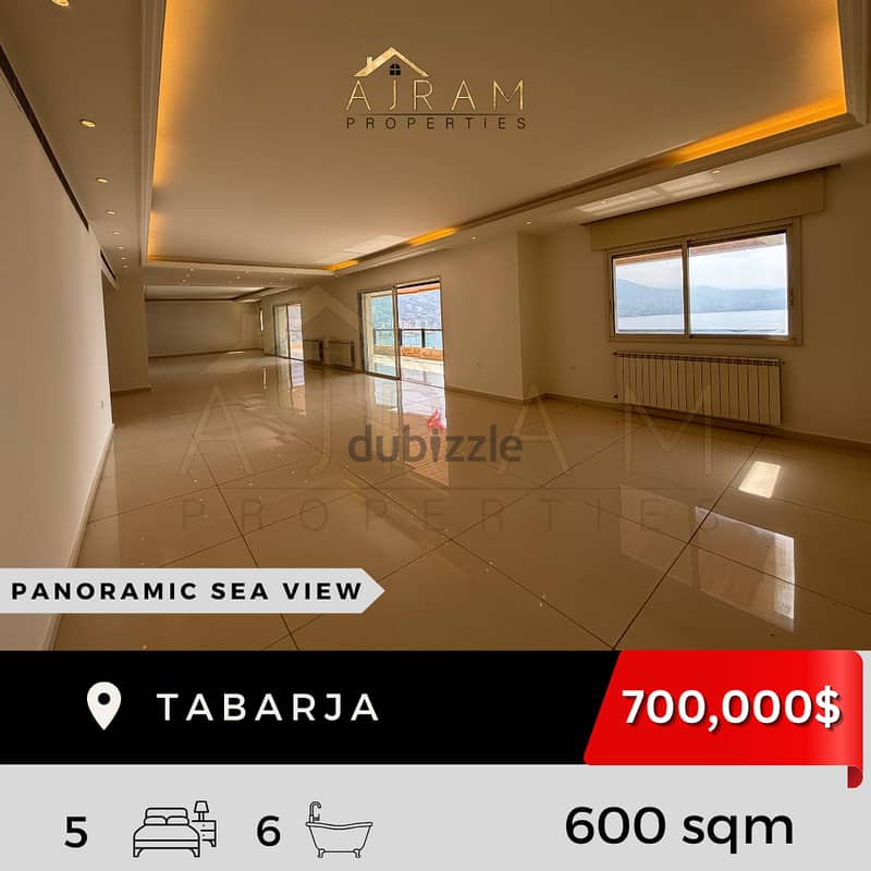 Tabarja | 600 sqm | Panoramic Sea View 1