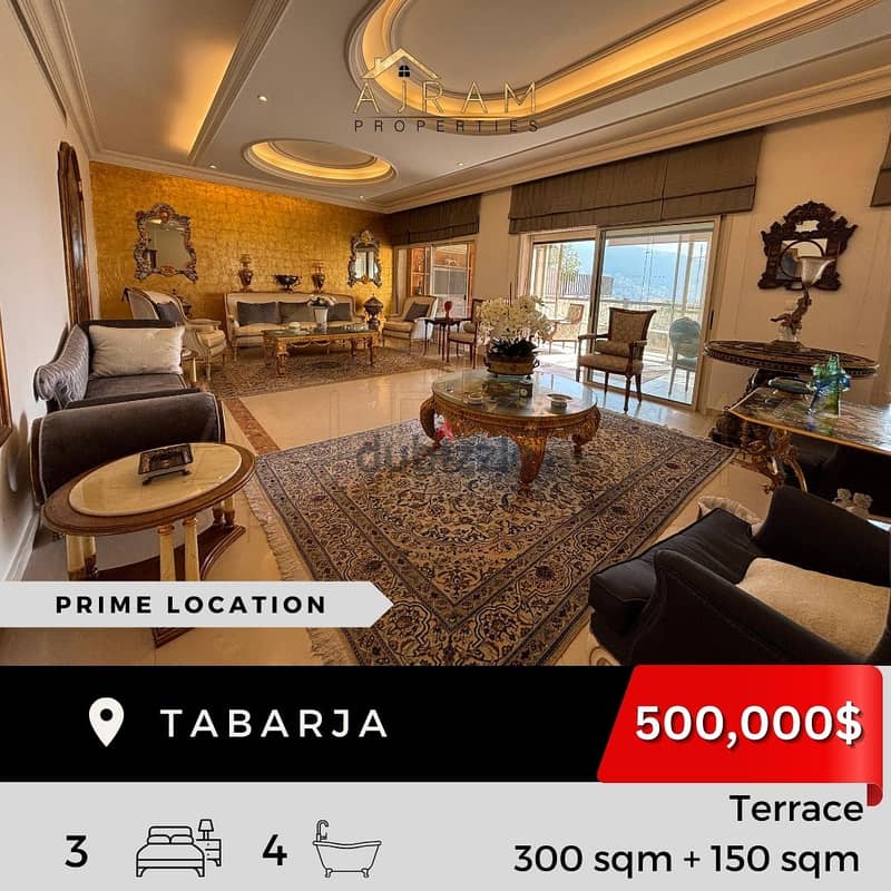 Tabarja | 300 sqm + 150 Terrace | Prime Location 1