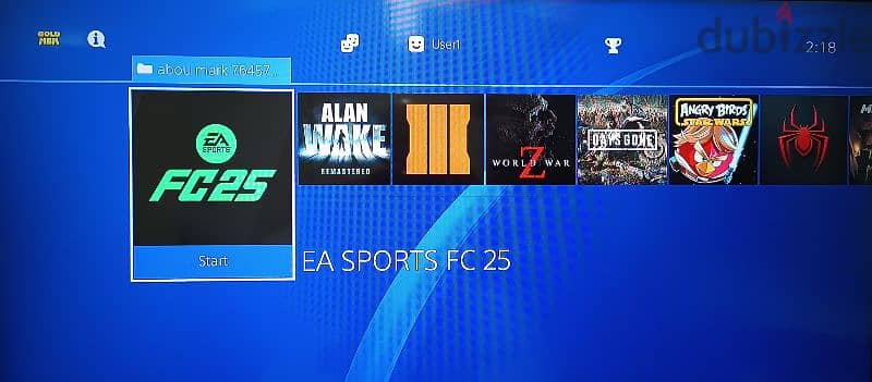 playstation 4 slim with 2 controller and 20 games FC 25 Arabic 10