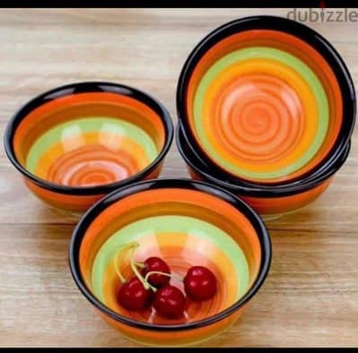 spiral colors ceramic bowls