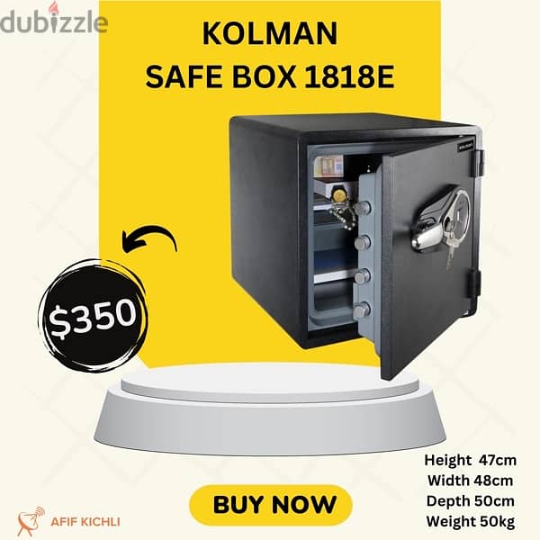 Kolman Safe Box all Sizes خزنات حديد جميع القياسات 1