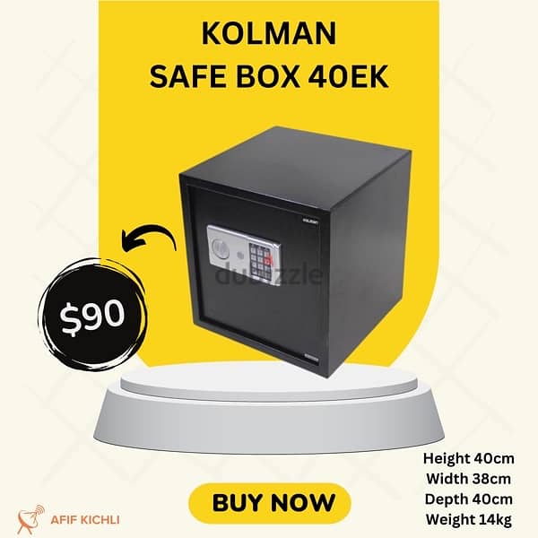 Kolman Safe Box all Sizes خزنات حديد جميع القياسات 4