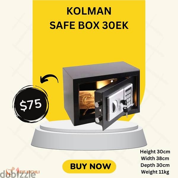 Kolman Safe Box all Sizes خزنات حديد جميع القياسات 8