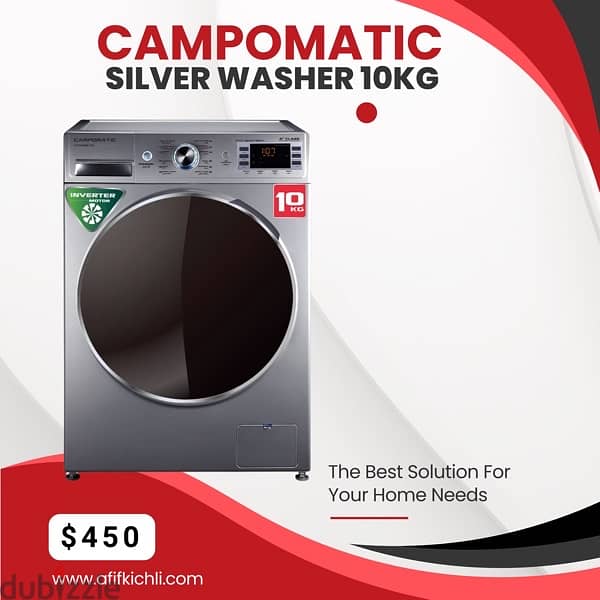 Campomatic 7kg Washing Machine غسالة كامبوماتبك كفالة شركة 4