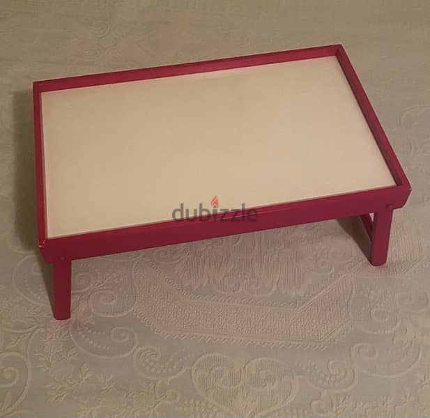 Bed tray table with folding legs for sale 1