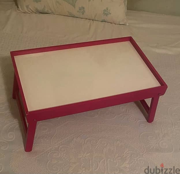 Bed tray table with folding legs for sale 2