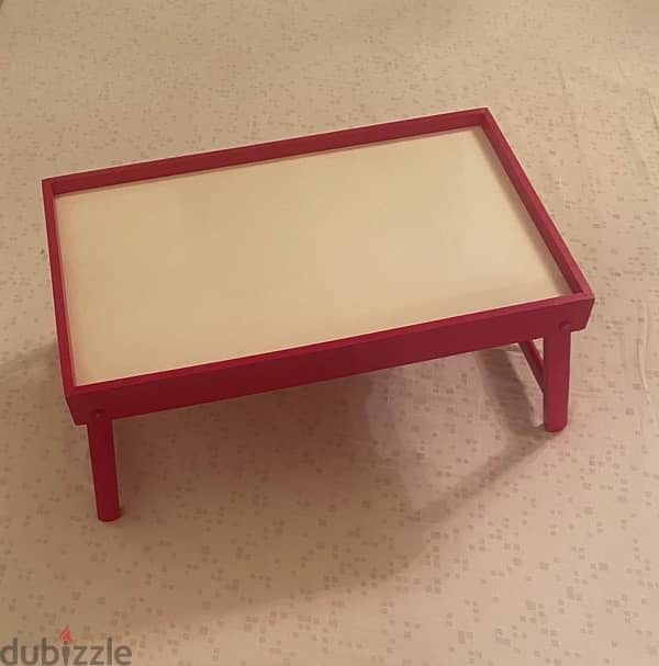 Bed tray table with folding legs for sale 3