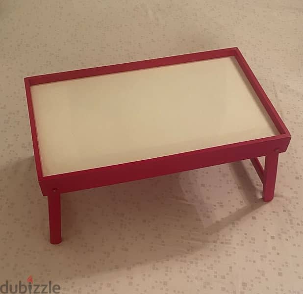 Bed tray table with folding legs for sale 4