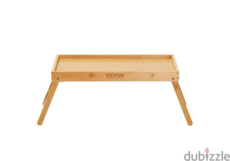 Bed tray table with folding legs (bamboo) for sale 3