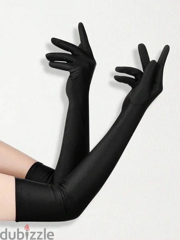 women long classic black hand gloves for sale 1