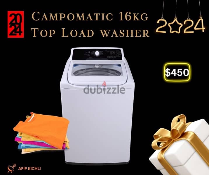 Campomatic Samsung 13-16kg Top Load كفالة شركة 1