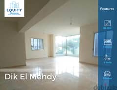 180 SQM Apartment For Sale In Dik El Mehdy شقة للبيع #CK101730 0