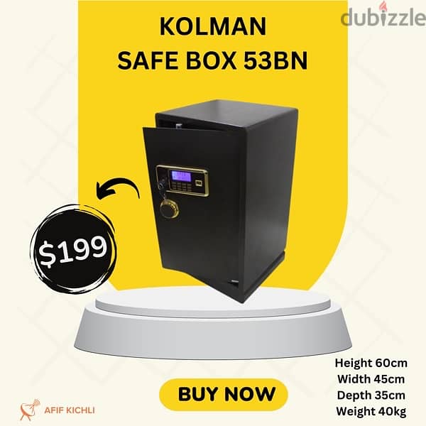 Kolman Safe Box all Sizes خزنات 1