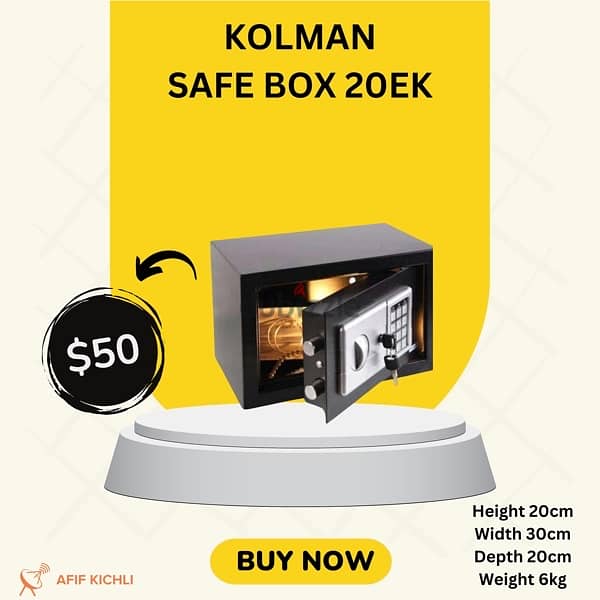 Kolman Safe Box all Sizes خزنات 7