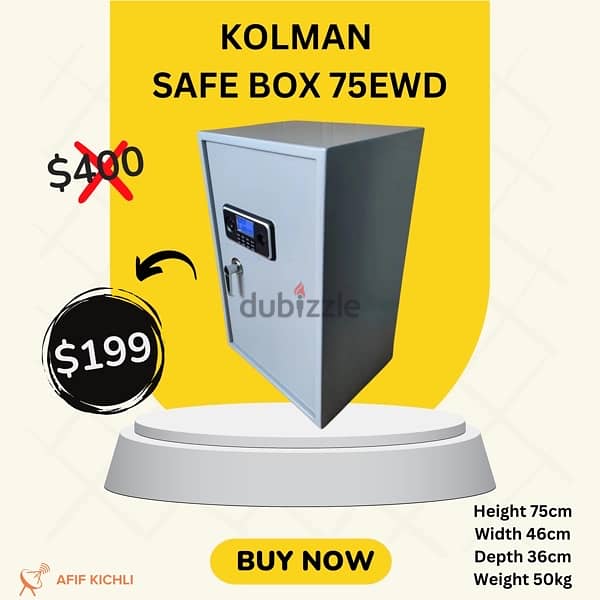 Kolman Safe Box all Sizes خزنات حديدية جميع المقاسات 3