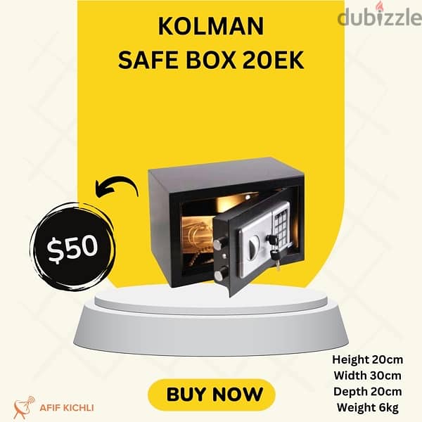 Kolman Safe Box all Sizes خزنات حديدية جميع المقاسات 6