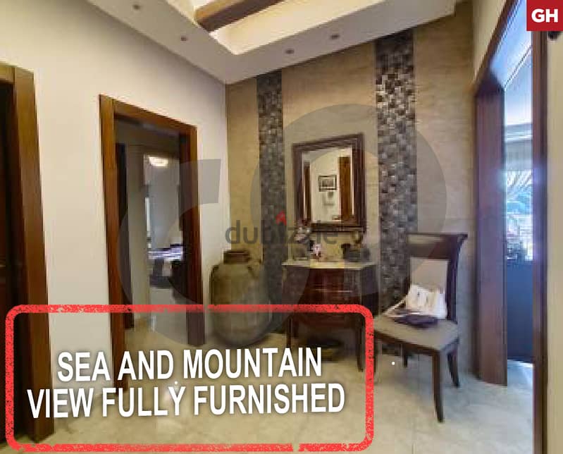 sea & mountain view-fully furnished-Mar Roukoz/مار روكز REF#GH113406 0