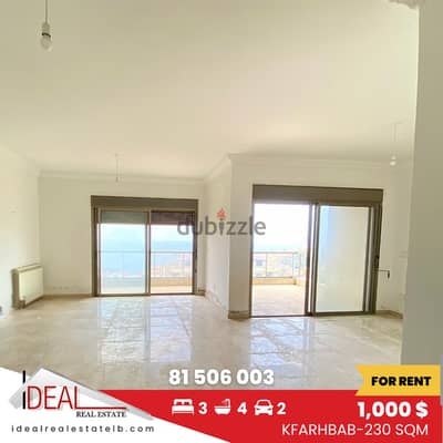 230sqm Apartment for rent in Kfar Hbab REF#CE22064