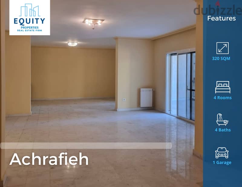 320 SQM Apartment For Sale In Achrafiehشقة للبيع في الاشرفية #JZ102224 0