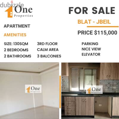 BRAND NEW APARTMENT FOR SALE IN BLAT - JBEIL