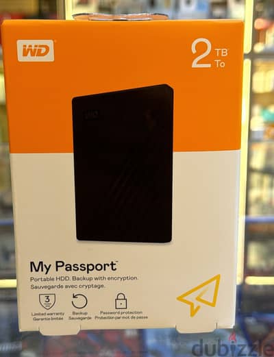 Western Digit My Passport hard disk 2TB great & last price