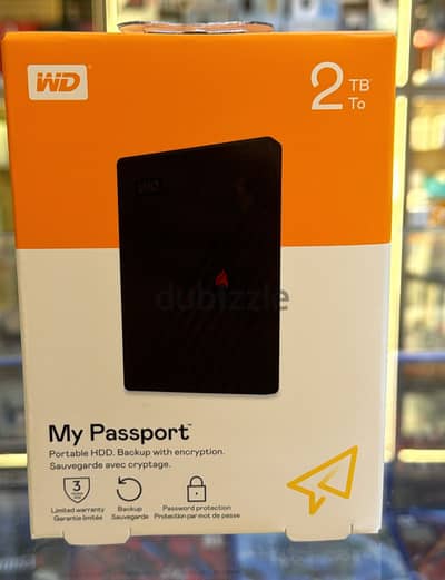 Western Digit My Passport hard disk 2TB