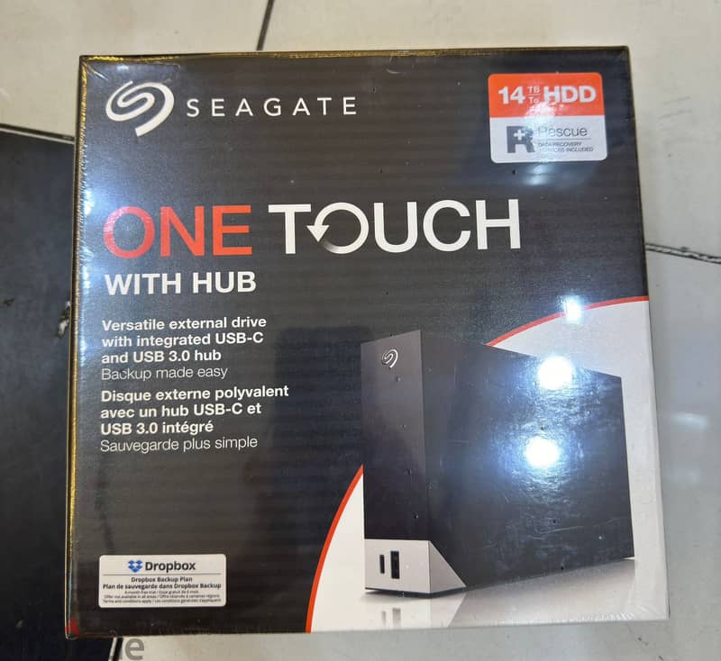 Seagate One touch hub 14tb external hard drive desktop HDD  exclusive 0