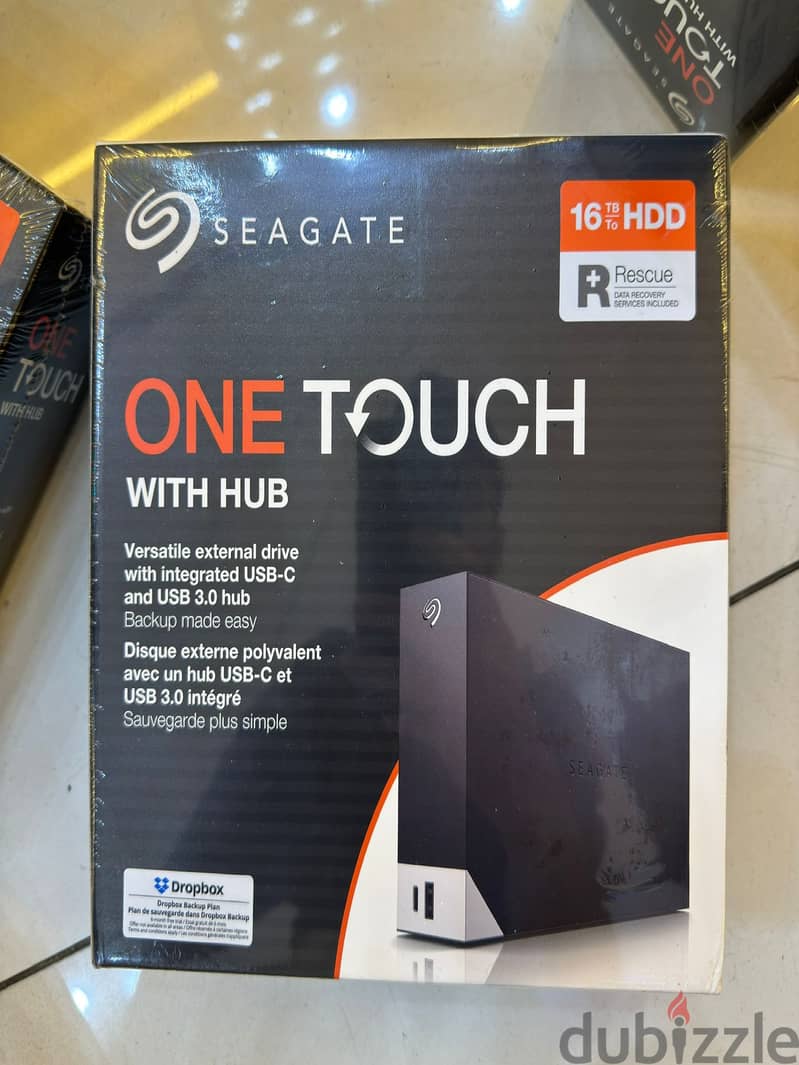 Seagate One touch hub 16tb external hard drive desktop HDD original & 0