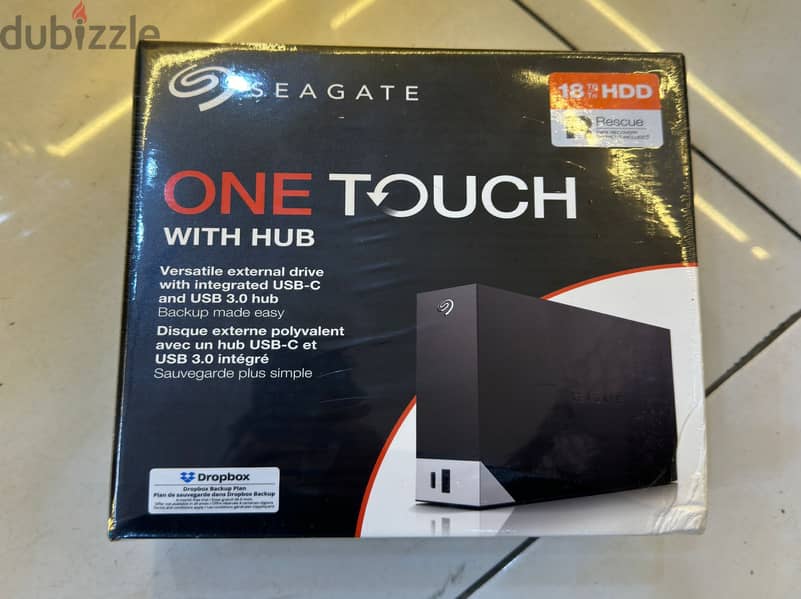 Seagate One touch hub 18tb external hard drive desktop HDD amazing & 0