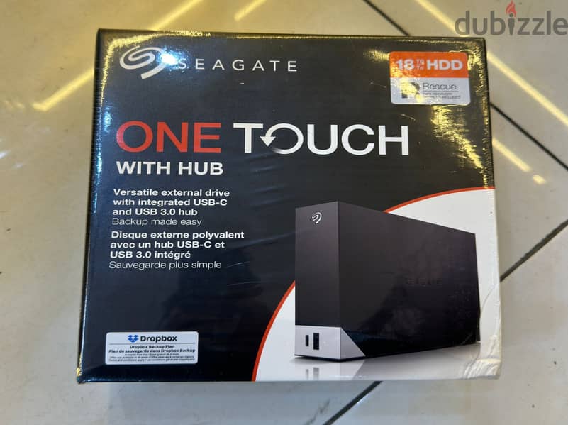 Seagate One touch hub 18tb external hard drive desktop HDD 0