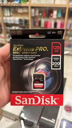 Sandisk extreme pro sdxc uhs-I card 128gb 200mg/s great & best price 0