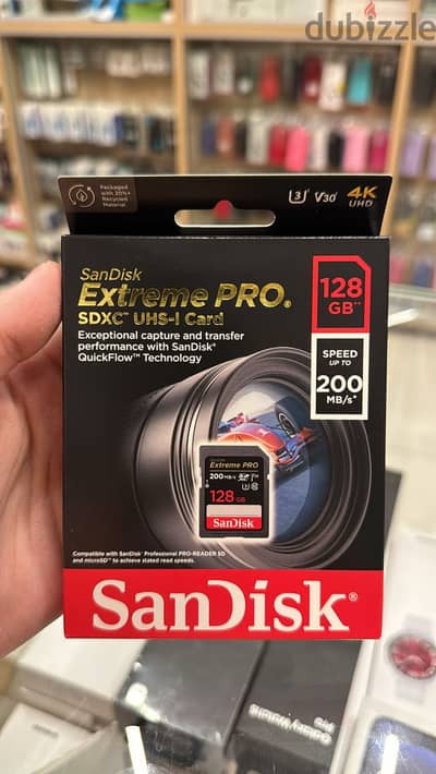 Sandisk extreme pro sdxc uhs-I card 128gb 200mg/s