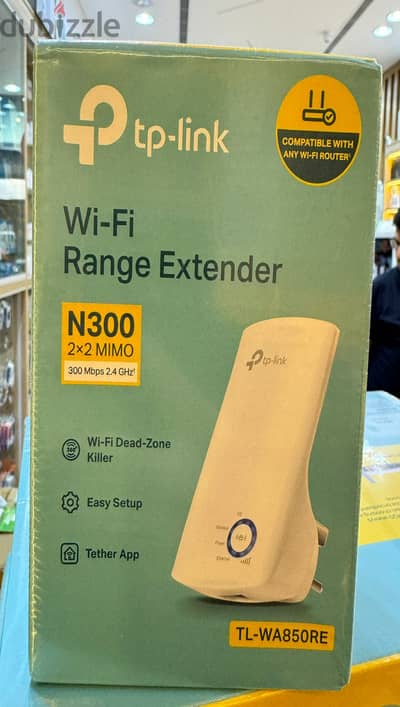 Tp-link wifi range extender N300 Tl-wa850Re original & best price