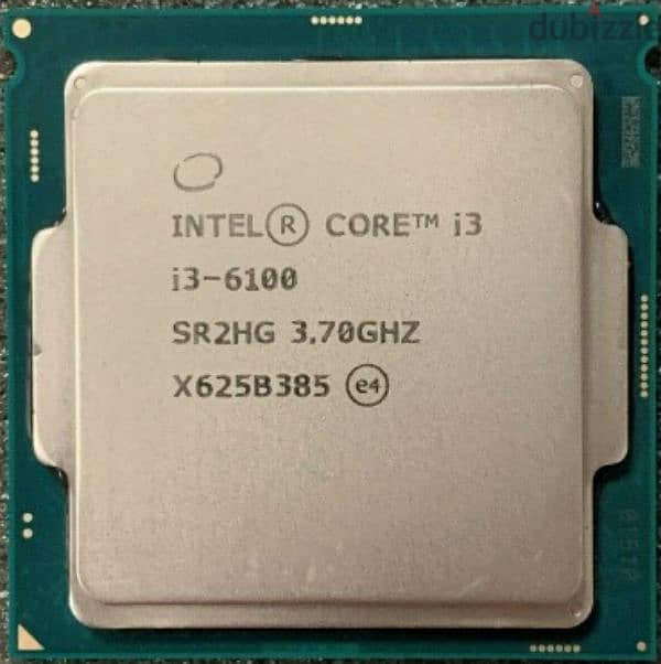 Intel Core I3 6100 + MSI MOTHERBOARD 0