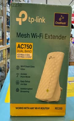 Tp-link Mesh Wi-Fi Extender Ac750 RE200 great & best offer 0