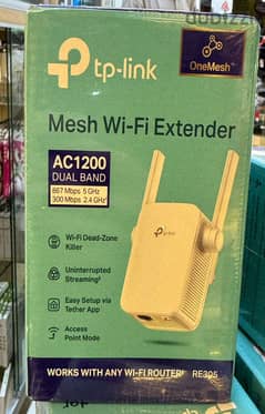 Tp-Link Mesh Wi-Fi Extender Ac1200 Dual band RE305 exclusive & best of 0