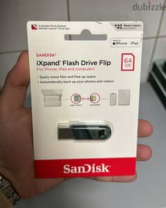 SanDisk ixpand Flash Drive Flip for iPhone 64GB great & last offer 0