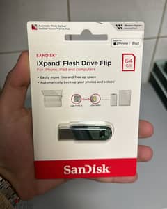 SanDisk ixpand Flash Drive Flip for iPhone 64GB 0