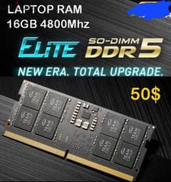 LAPTOP RAM  16GB 4800Mhz  4  ELITE DDR5 0