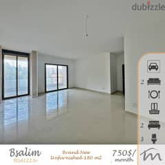 Bsalim | Brand New 2 Bedrooms Apartment | Balcony | Covered Parking 0