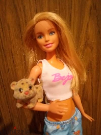 Barbie TRAINS Small TYGRE Mattel Great doll flexi legs+Outfit +Kickers