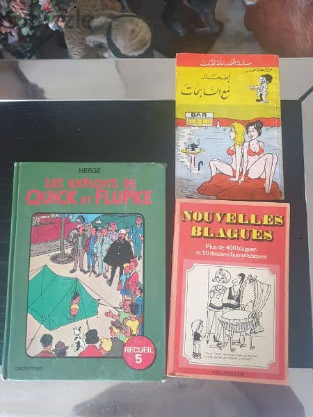 vintage 16 books comics and bande dessinee,in good condition 1