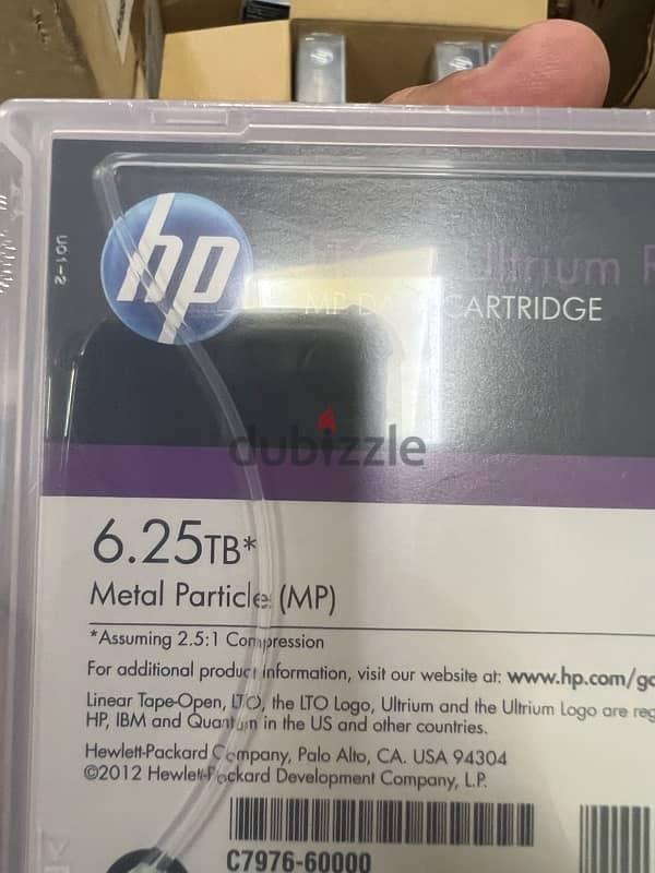 HP LTO-6 Ultrium 6.25 TB RW Data Tape 1