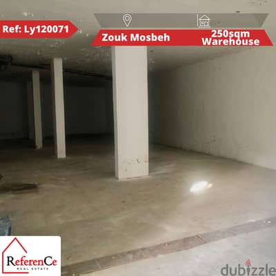 Warehouse available in Zouk Mosbeh مستودع متاح في زوق مصبح