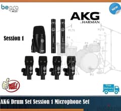 AKG Drum Set Session 1 Microphone Set 0