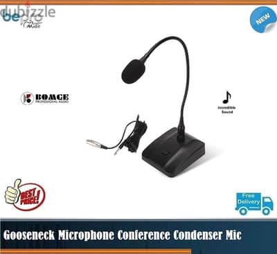 BCM-01 Wired Adjustable Microphone Gooseneck Microphone