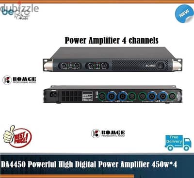 DA4450 Powerful High Digital Power Amplifier 450w*4 Professional Amp