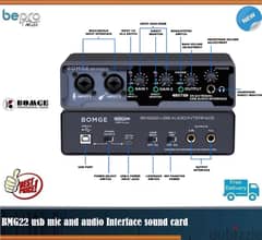 BMG22 usb mic and audio Interface sound card audio mixer 0