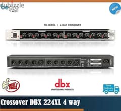 DBX 224XL crossover With Subwoofer. 4 way Stereo Crossover plus sub 0